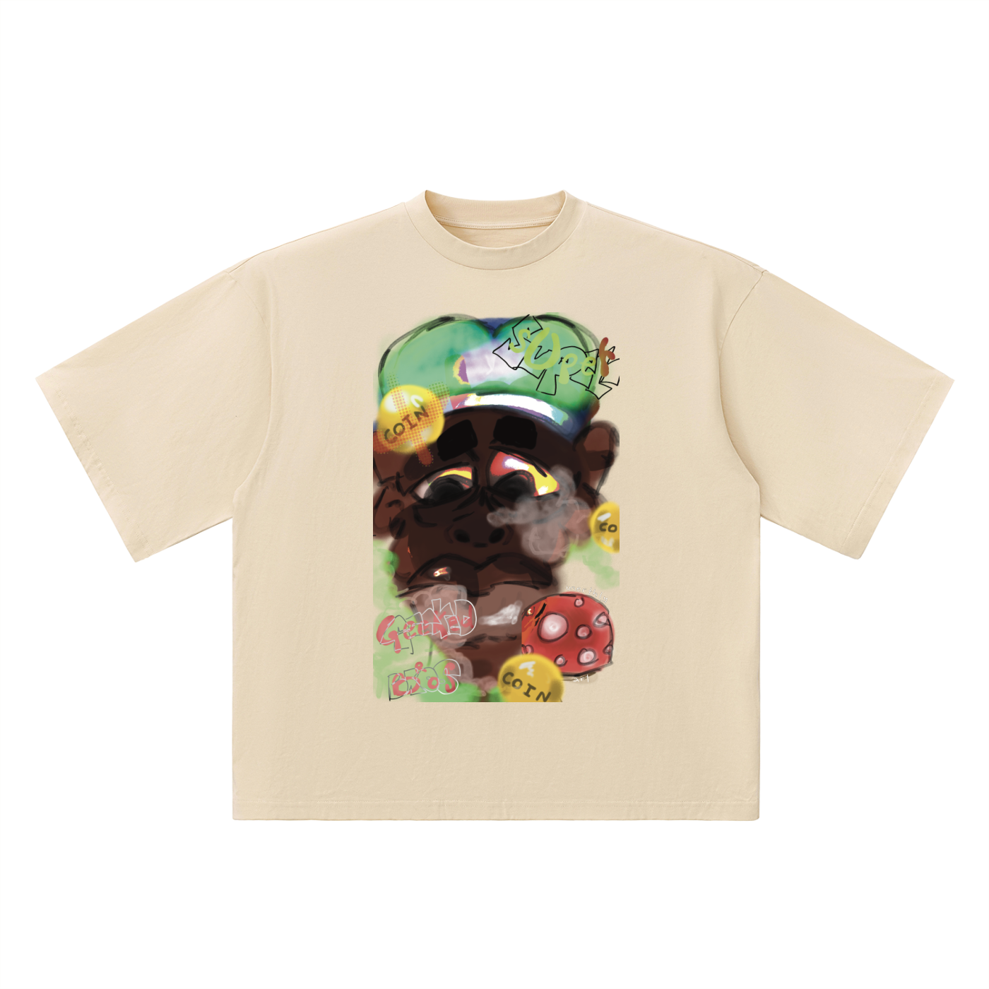 Super Geeked Bros Drop Shoulder T-Shirt